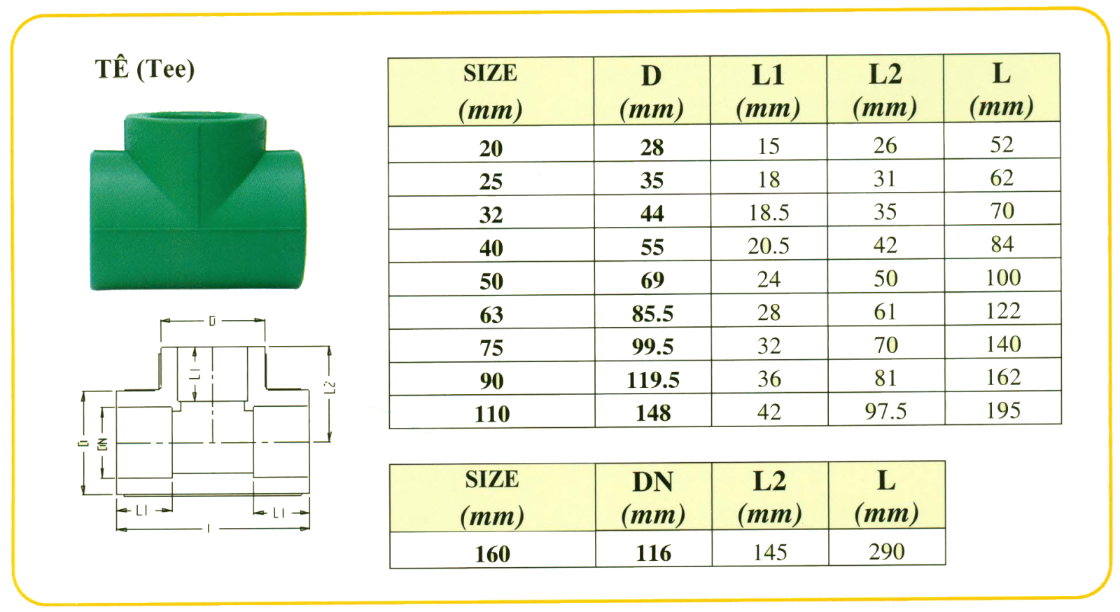 Tê (Tee) uPVC Đệ Nhất